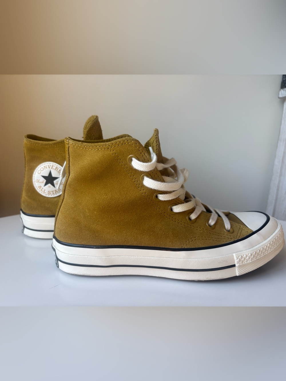 Converse Chuck 70 High Top Suede Yellow Brown New No Box Womens 7.5 or 5.5 Mens